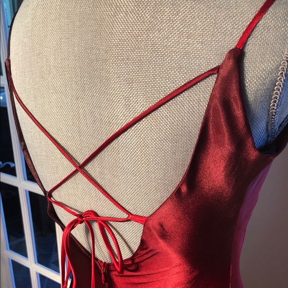 DRESS SUPER SEXY OMBRE ASYMMETRIC LACE UP DRESS - Picture 8 of 10